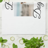 Einfache farbige Tiere geben Foto Hund Mama-Gesche Geschirrtuch (Gefaltet)