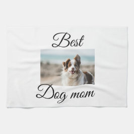 Einfache farbige Tiere geben Foto Hund Mama-Gesche Geschirrtuch