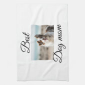 Einfache farbige Tiere geben Foto Hund Mama-Gesche Geschirrtuch (Vertikal)