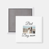 Einfache farbige Tiere geben Foto Hund Mama-Gesche Magnet (Vorderseite/Rückseite)