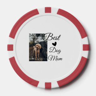 Einfache farbige Tiere geben Foto Hund Mama-Gesche Pokerchips