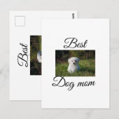 Einfache farbige Tiere geben Foto Hund Mama-Gesche Postkarte (Vorne/Hinten)