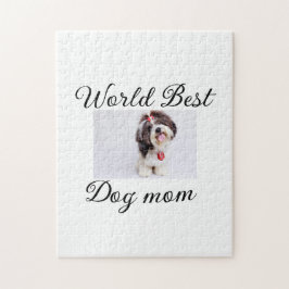 Einfache farbige Tiere geben Foto Hund Mama-Gesche Puzzle