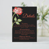 Einfache Farbkarte für die Rose Begleitkarte (Stehend Vorderseite)