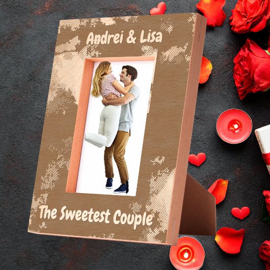 Einfache Farbkombinationen Geschenk aus Holz Geätzte Rahmen