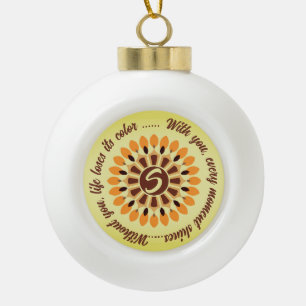 EINFACHE FARBMODERNE GIFT DAUGHTER SISTER MAMA L KERAMIK Kugel-Ornament