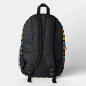 Einfache Farbpunkte Bedruckter Rucksack (Rückseite)