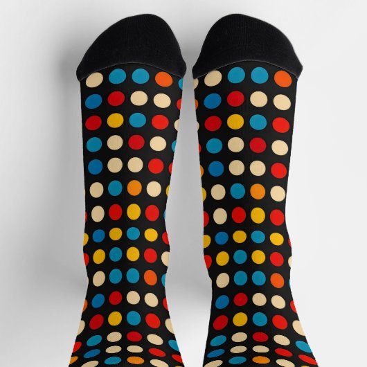 Einfache Farbpunkte Socken (Oben)