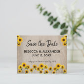 Einfache Farbsonne Save the Date Postkarte (Stehend Vorderseite)