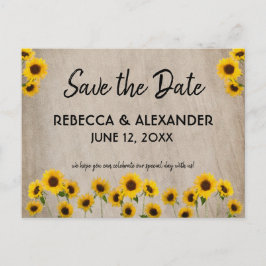 Einfache Farbsonne Save the Date Postkarte