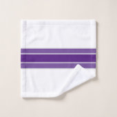Einfache Farbtöne des Lila monogramm-Set Badhandtuch Set (Waschlappen)