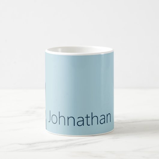 Einfache Farbtöne für blaue vertikale Streifen Kaffeetasse (Mittel)