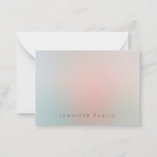 Einfache Farbvorlage für Kalligrafie Monogramm Mitteilungskarte