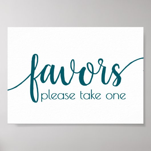 Einfache Favoriten | Aquamarine Hochzeitsfeier in Poster