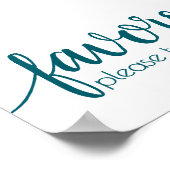 Einfache Favoriten | Aquamarine Hochzeitsfeier in Poster