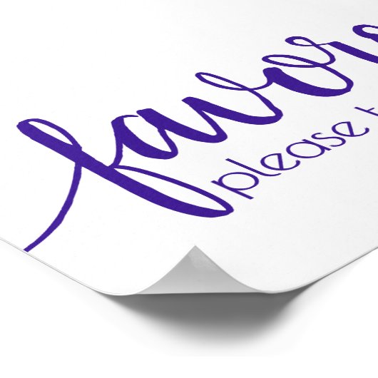 Einfache Favoriten | Elektrische Trauben Lila jede Poster (Ecke)