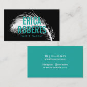 Einfache Feder-moderner Make-upkünstler u. Visitenkarte (Vorne/Hinten)