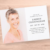 Einfache Feier des Lebens Modernes Minimalistische Einladung