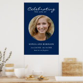 Einfache Feier des Life Foto Memorial Blue Poster (Küche)