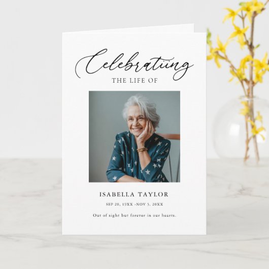 Einfache Feier des Programms zur Beerdigung von Le Karte (Gelbe Blume)