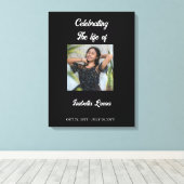 Einfache Feier zum Foto der Beerdigung Leinwanddruck (Insitu (Holzboden))