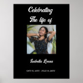 Einfache Feier zum Foto der Beerdigung Poster (Vorne)