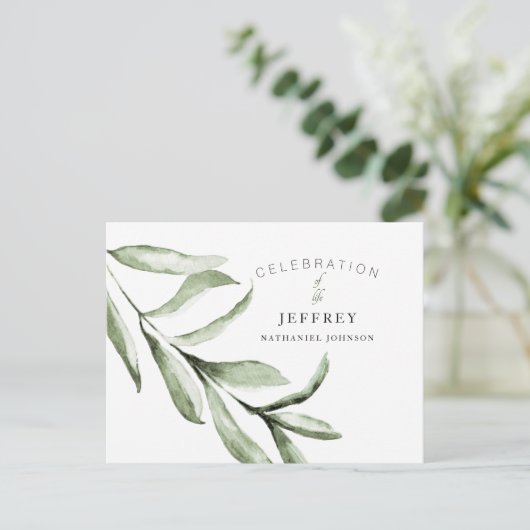 Einfache Feier zum Verlust der Ansammlung Postkarte (Stehend Vorderseite)