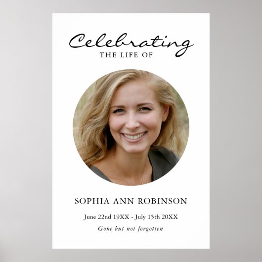 Einfache Feier zur Beerdigung des Fotos Poster (Vorne)