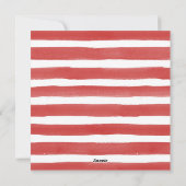 Einfache Feiertagskarte (Rückseite)