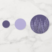 Einfache feine französische Lavendelhochzeit Konfetti (Vorderseiten)