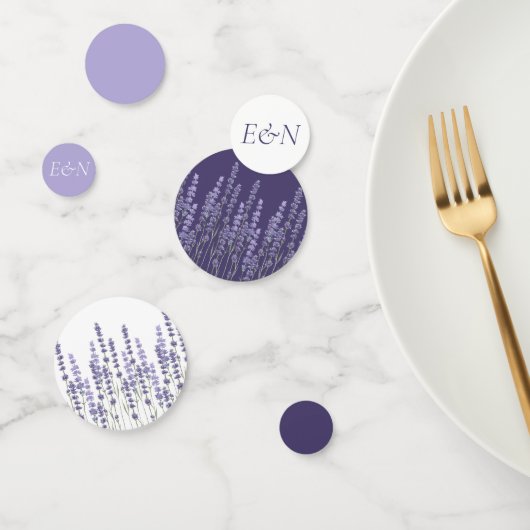 Einfache feine französische Lavendelhochzeit Konfetti (Gruppe)