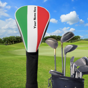 Einfache, feine italienische Fahne Personalisiert Golf Headcover