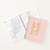Einfache, feine Stilmischung und Polka Dot Rezept Notizblock (Innenseite)