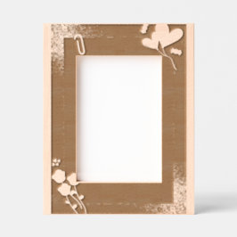 Einfache Feminine Herzrahmen Geätzte Rahmen