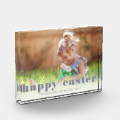 Einfache Ferien Minimalistisch Happy Osterfrühling Fotoblock (Links)