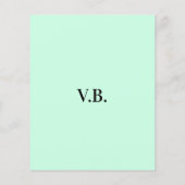 Einfache feste Farbe hinzufügen Namen Text Monogra Flyer (Hinten)