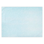 Einfache festliche, hellblaue, gesprenkelte Punkte Tischdecke (Vorderseite (Horizontal))