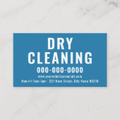 Einfache, fett bearbeitbare Farbtrockenreinigung Visitenkarte (Vorderseite)