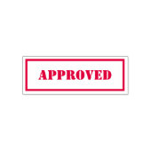 Einfache, fett rot markierte, benutzerdefinierte M Permastempel (Design)