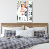 Einfache, fett-weiße Typüberlagerung für WEDD-LIEB Leinwanddruck (Insitu (Schlafzimmer))