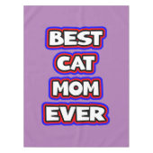 Einfache fette Best Cat-Mama je Typografie Tischdecke (Vorderseite)