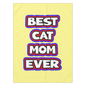 Einfache fette Best Cat-Mama je Typografie Tischdecke (Vorderseite)