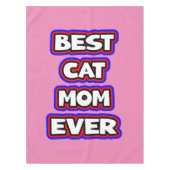 Einfache fette Best Cat-Mama je Typografie Tischdecke (Vorderseite)