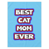 Einfache fette Best Cat-Mama je Typografie Tischdecke (Vorderseite)
