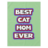 Einfache fette Best Cat-Mama je Typografie Tischdecke (Vorderseite)