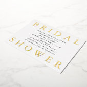 Einfache, fette Buchstaben Modernes Brautparty Folieneinladung (Gedreht)