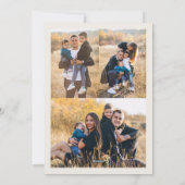 Einfache fette Foto Joy Feiertagskarte (Rückseite)