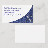 Einfache, fette Handyman-Visitenkarten Visitenkarte (Vorne/Hinten)