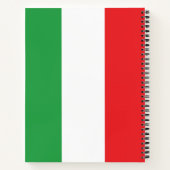 Einfache, fette italienische Fahne Personalisiert Notizblock (Rückseite)