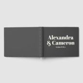 Einfache fette moderne ästhetische Individuelle Na Gästebuch (Voll)